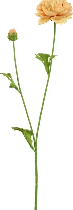 Pure Royal kunsttak ranunculus 62cm perzik
