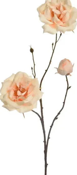Pure Royal kunsttak roos 69cm geel