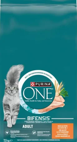 PURINA ONE Adult Rijk aan Kip kattenvoer 7,5kg