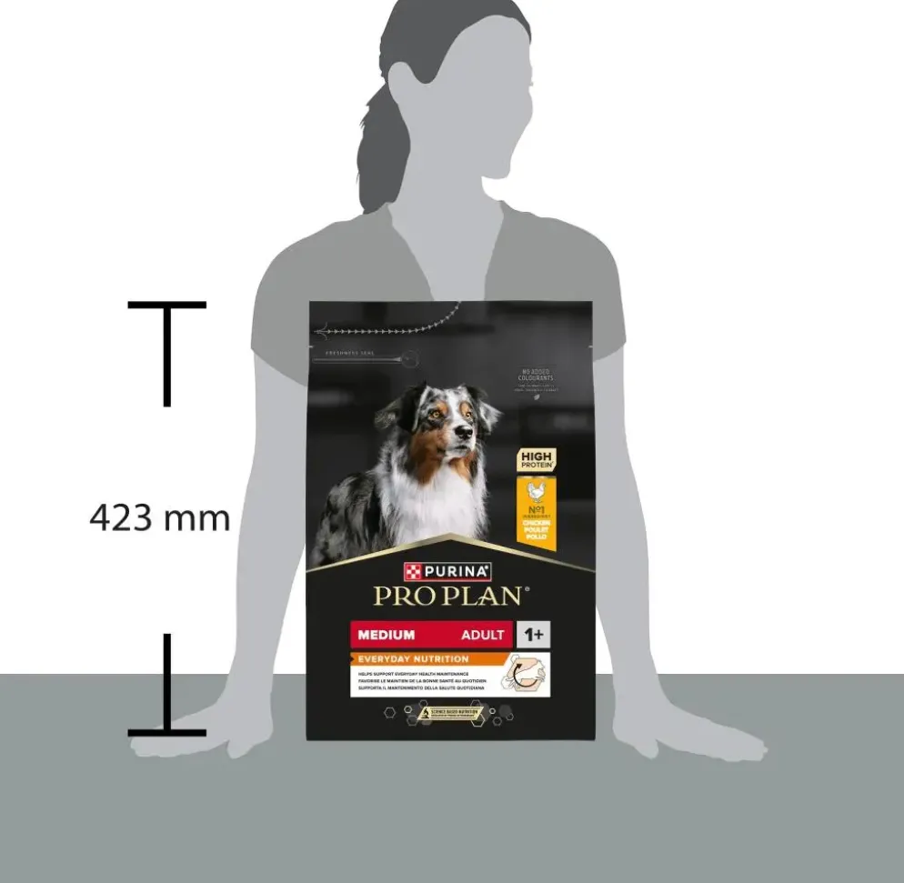 PURINA PRO PLAN Medium Adult Everyday Nutrition Rijk aan Kip hondenvoer 3kg