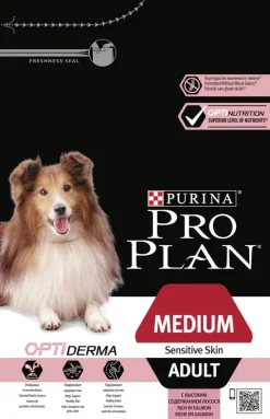 PURINA® PRO PLAN® Medium Adult Hond Sensitive Skin Rijk aan Zalm