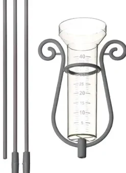 Regenmeter pluvius 1+steel h110cm