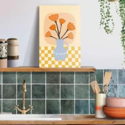 Reinders schilderij canvas bloom vase 20x30cm colourful