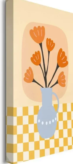 Reinders schilderij canvas bloom vase 20x30cm colourful