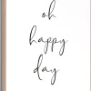 Reinders schilderij hout oh happy day 20x30cm botanic