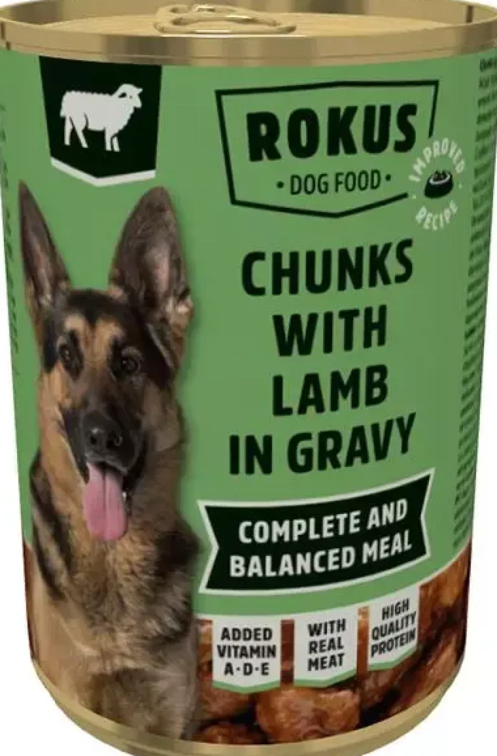 Rokus Chunks Adult hondenvoer lam 415g