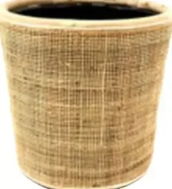 Rotan Drypot Webbing Blond plantenmand 31x29cm