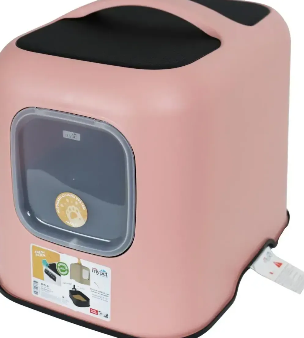 Rotho Biala kattenbak, kattentoilet roze
