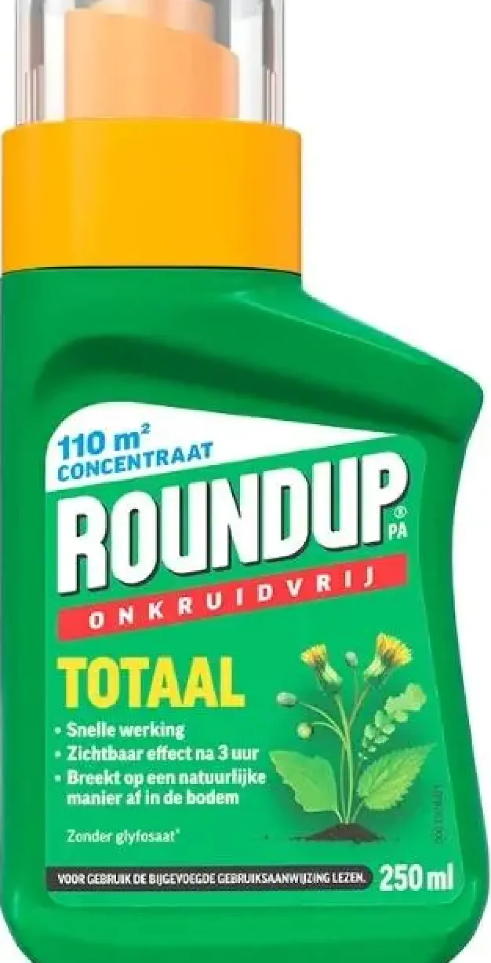 Roundup Totaal onkruidbestrijder totaal concentraat 250ml