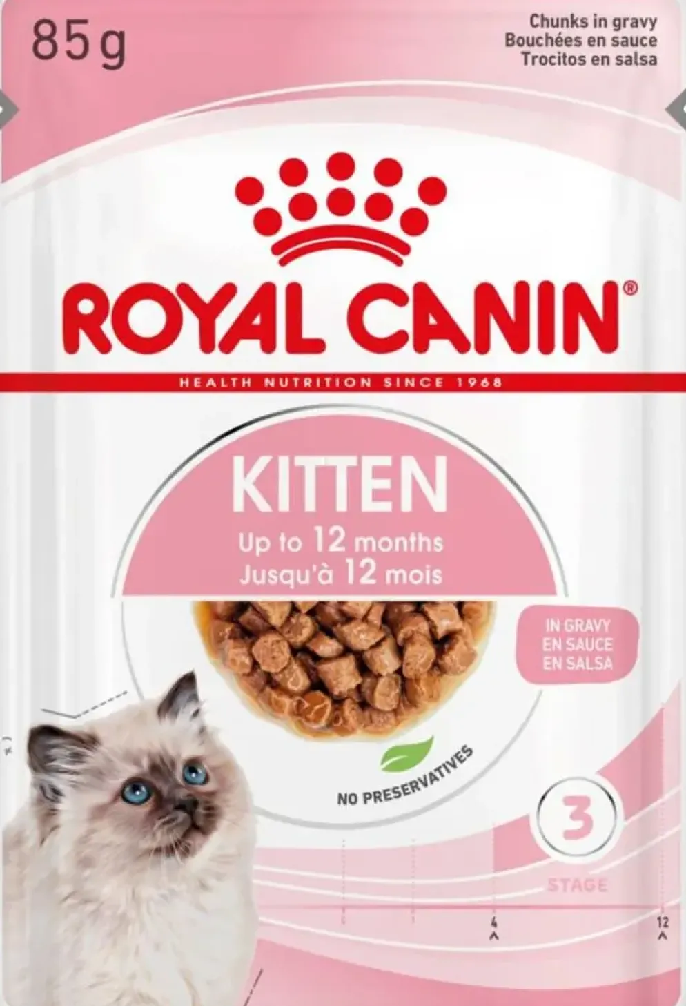 Royal Canin voor kittens natvoer in jus 85g