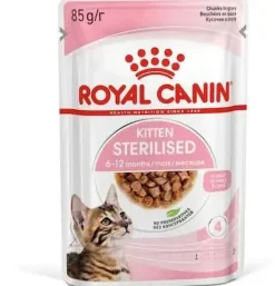 Royal Canin voor kittens Sterilised natvoer in jus 85g