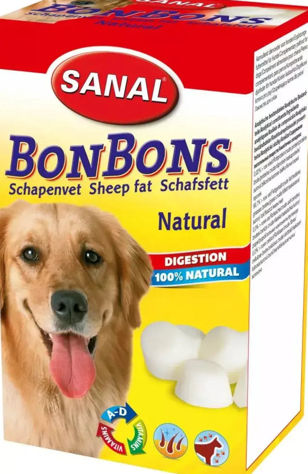 Sanal bonbons schapenvet naturel, 150g