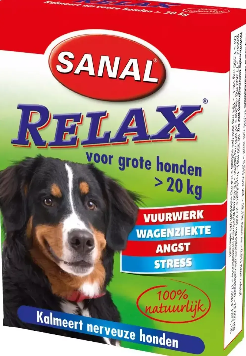 Sanal Relax grote hond >20 kg, 15 tabletten