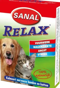 Sanal relax hond en kat 15 tabletten