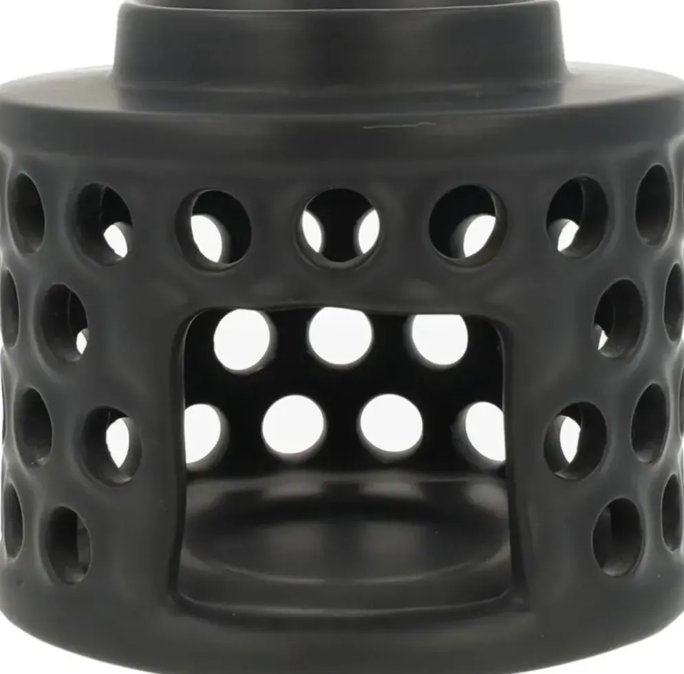 ScentChips geurbrander keramiek 13x13cm zwart