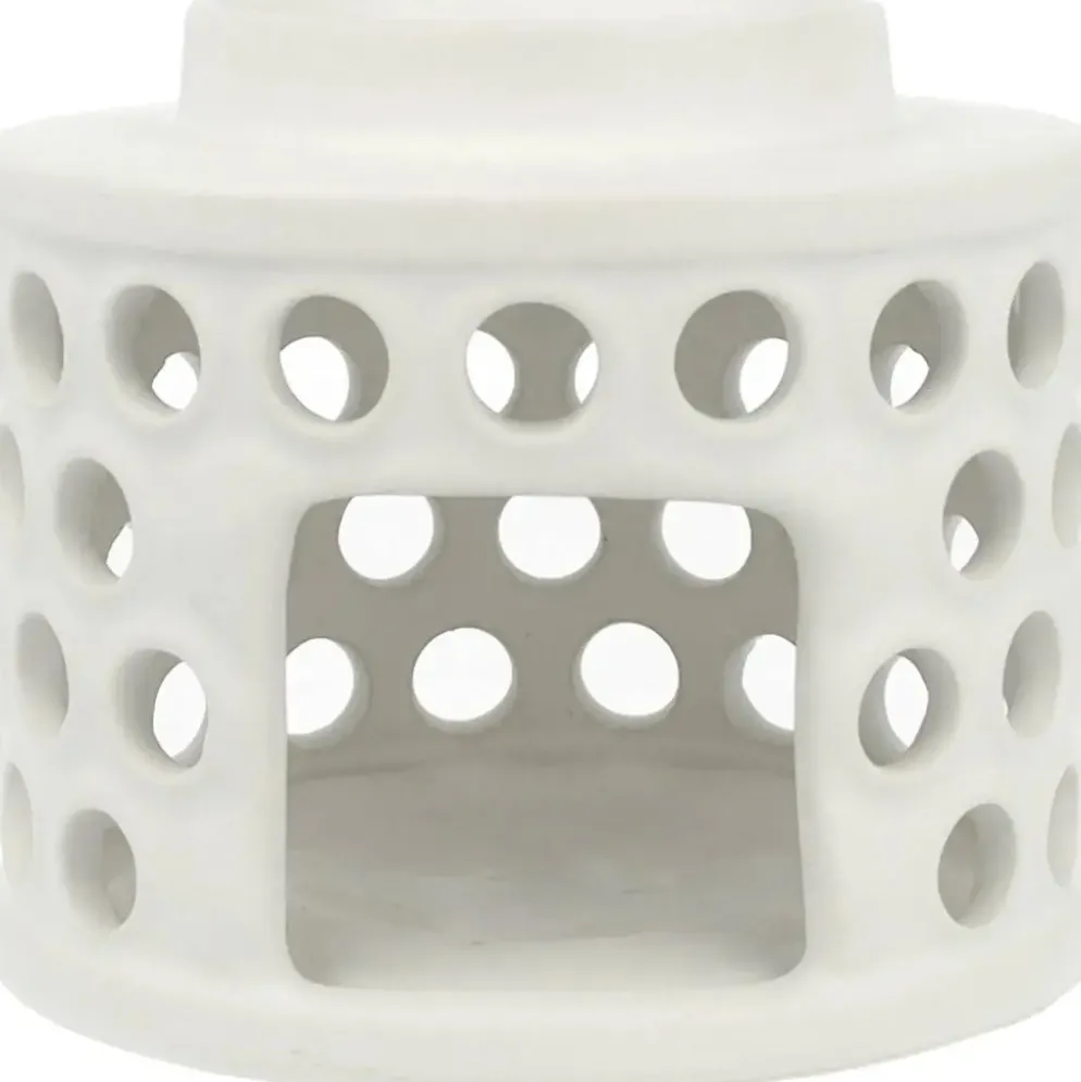 ScentChips geurbrander keramiek 13x13cm wit