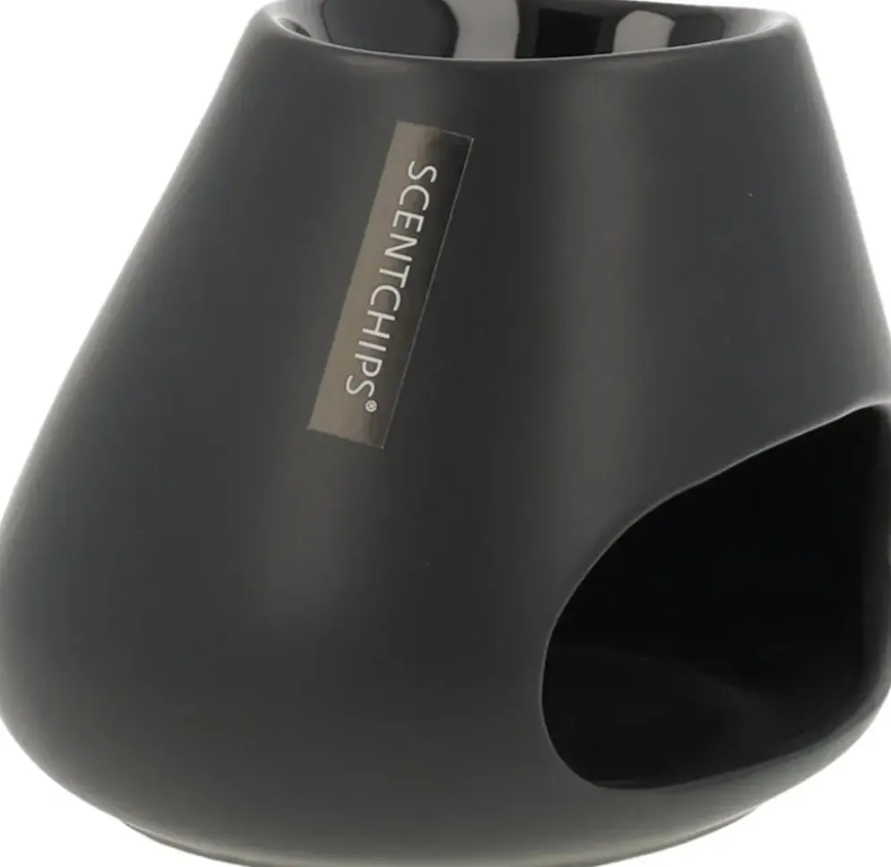ScentChips geurbrander keramiek bulb 10x12x13cm zwart