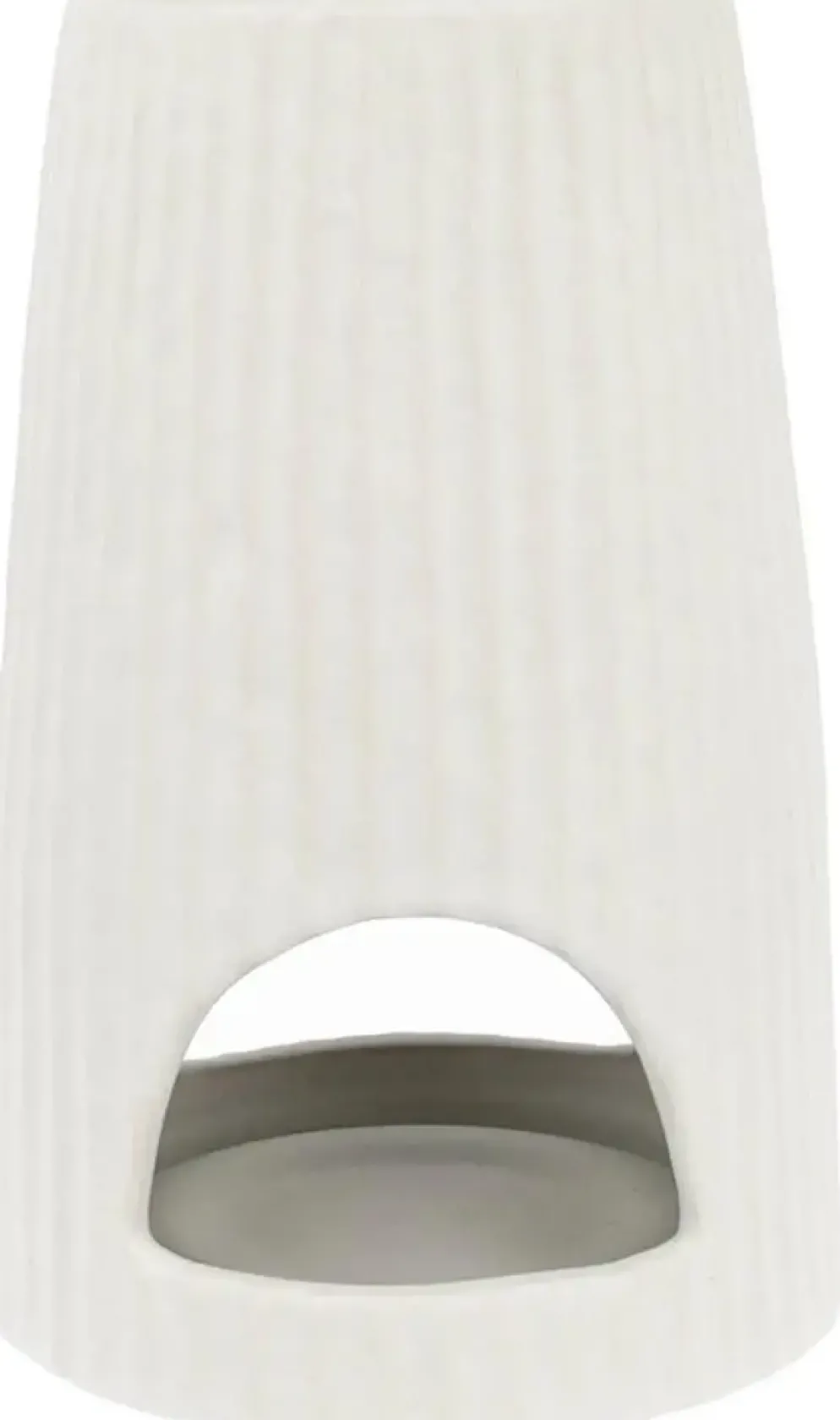 ScentChips geurbrander rib keramiek 10x10x15cm wit