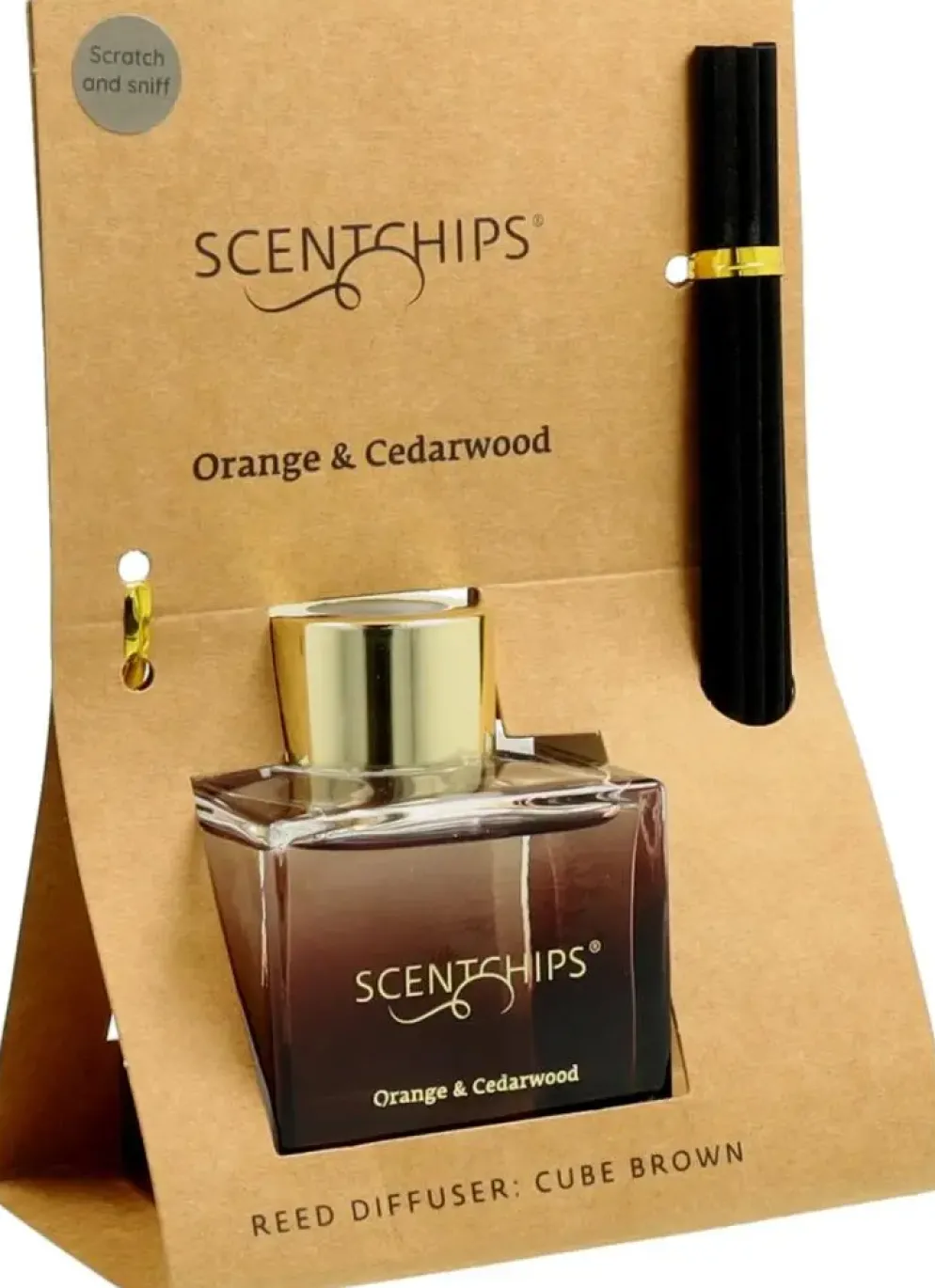 ScentChips geurstokjes set cube Orange & Cedarwood - 100ml