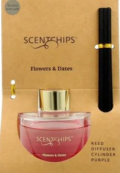 ScentChips geurstokjes set cylinder Flowers & Dates - 100ml