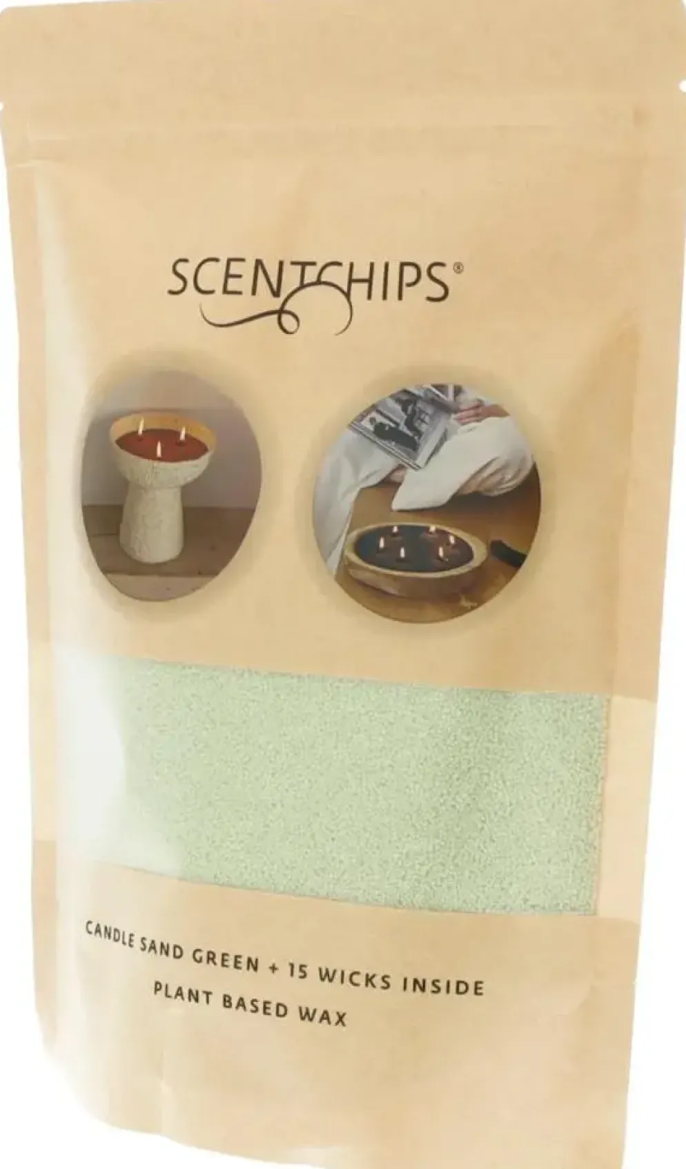 ScentChips kaarsenzand 250g groen