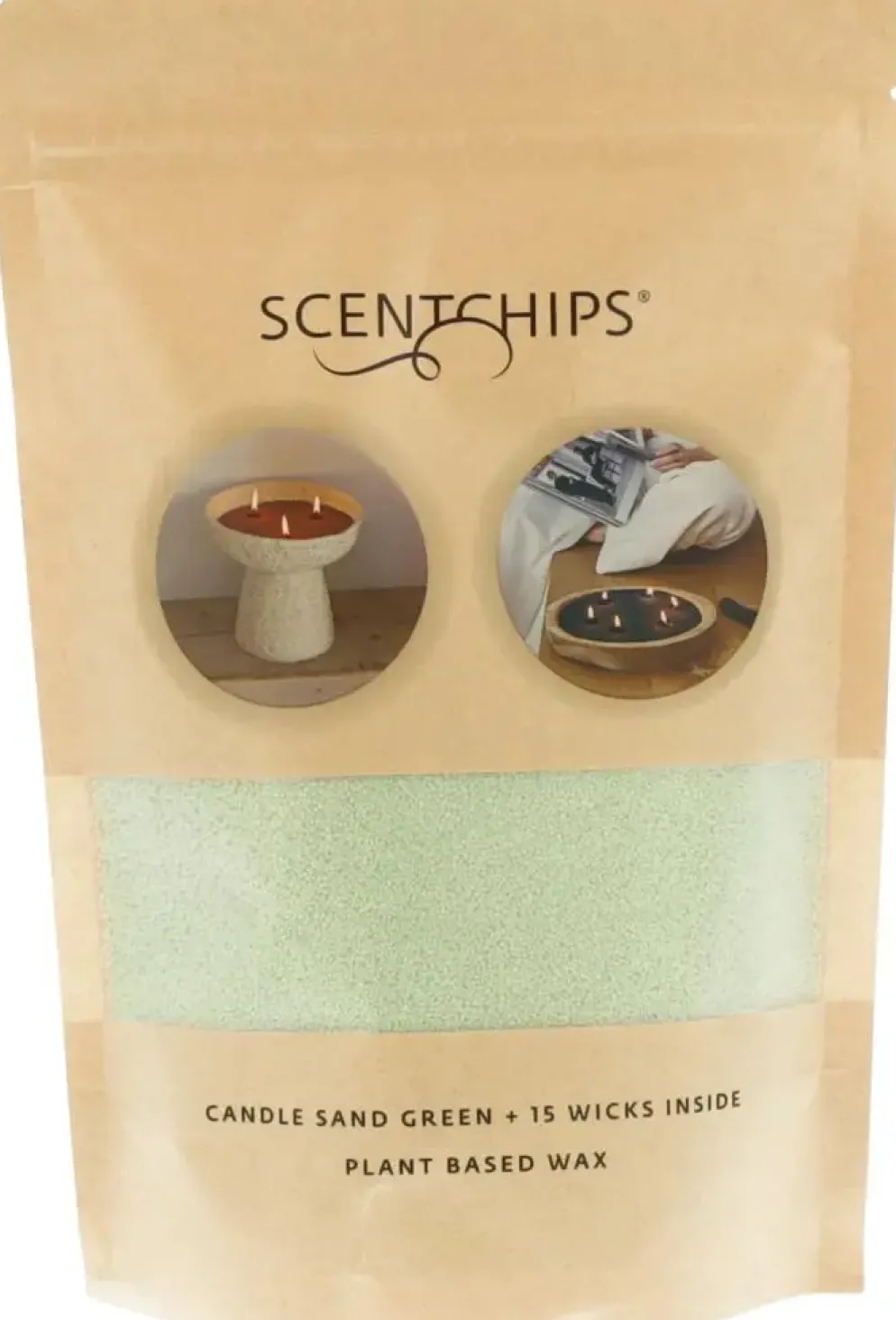 ScentChips kaarsenzand 250g groen