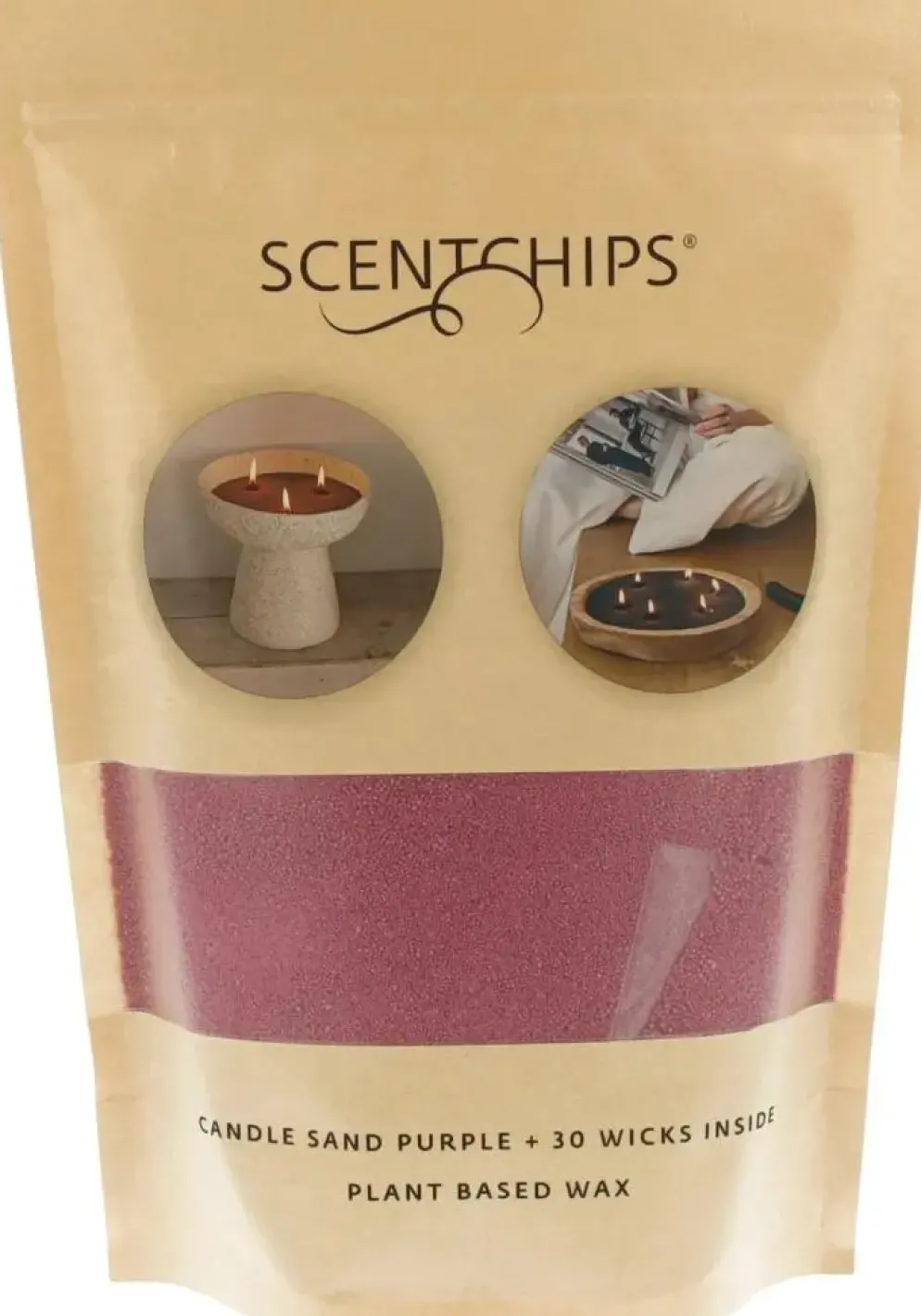 ScentChips kaarsenzand 500g paars