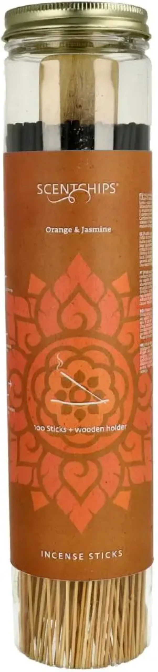 ScentChips wierookstokjes Orange & Jasmine 100st met houder