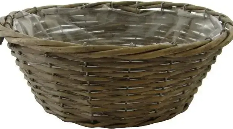 Schaal wilg grijs 30x12 cm