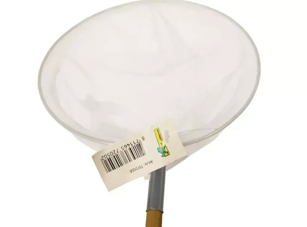 Schepnet fijnmazig met bamboesteel 150 cm