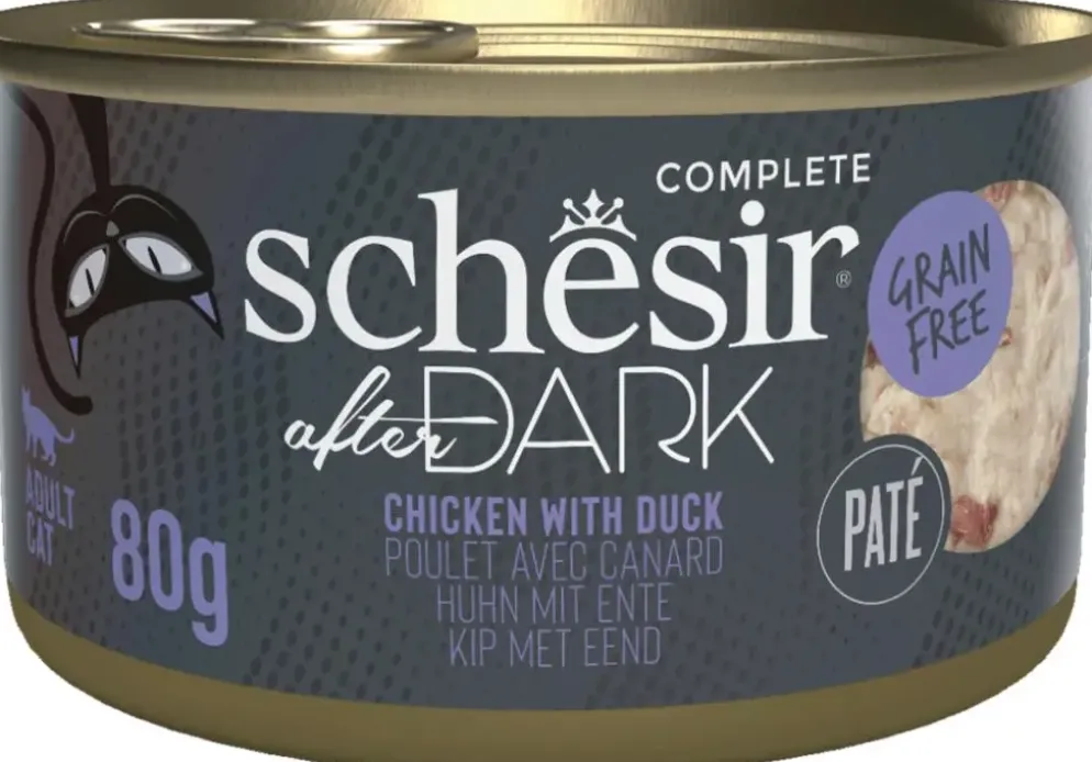 Schesir After Dark kattenpaté kip & eend 80g