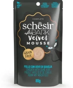 Schesir After Dark Velvet mousse kip & kwartelei 80g