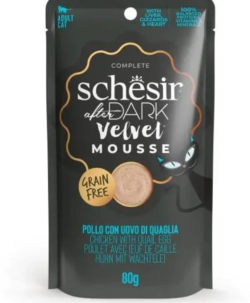 Schesir After Dark Velvet mousse kip & kwartelei 80g