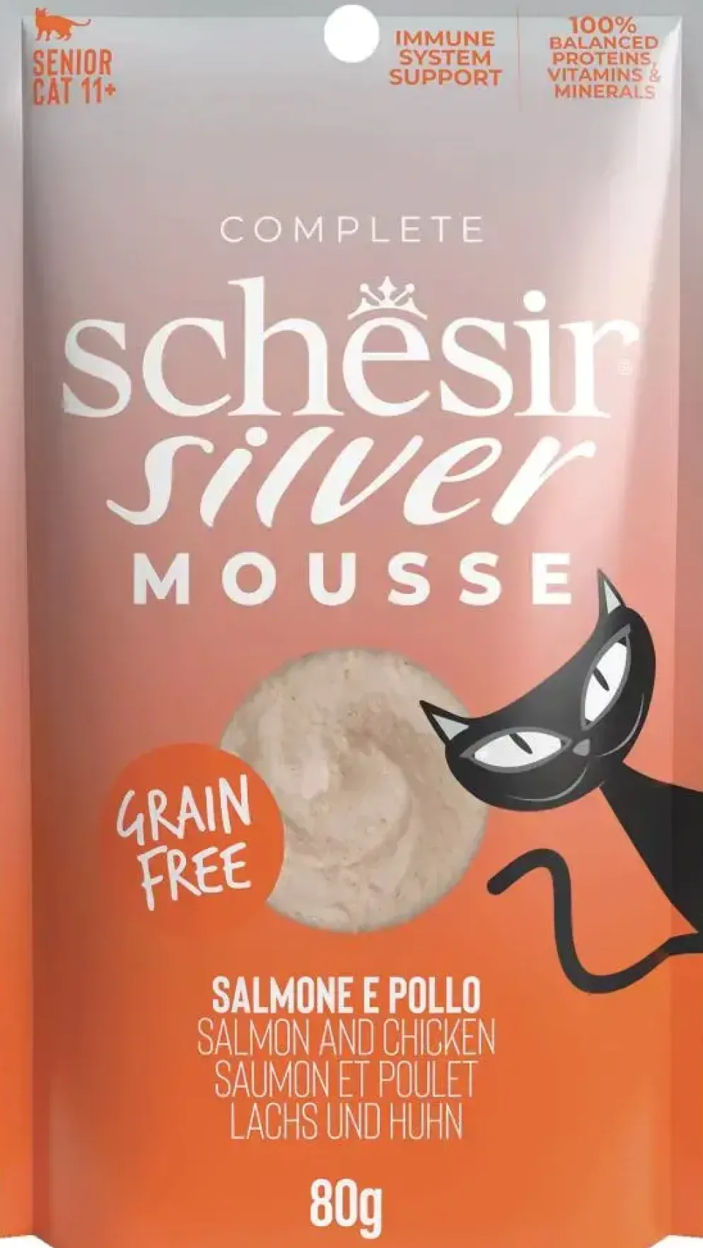Schesir katten mousse zalm 80g
