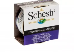 Schesir kattenvoer in gelei tonijn & rund 85g