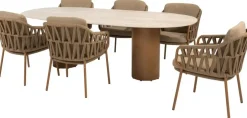 4 Seasons Outdoor diningset biarritz amber