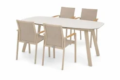 4 Seasons Outdoor diningset manolo/cortina latte
