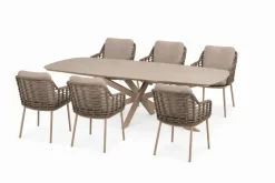 4 Seasons Outdoor diningset prado/puglia latte