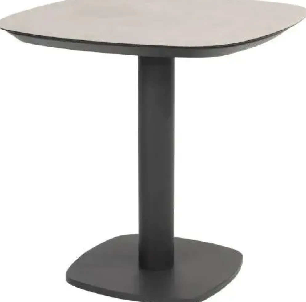 4 Seasons Outdoor dining tuintafel manolo print 75x75x74cm antraciet