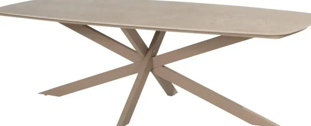 4 Seasons Outdoor dining tuintafel prado ceramic 240x105x75cm latte