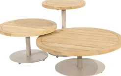 4 Seasons Outdoor lounge tuintafel volta teak 80x30cm latte