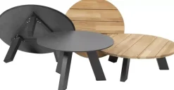 4 Seasons Outdoor lounge tuintafel cosmic hpl slate 78x25cm antraciet