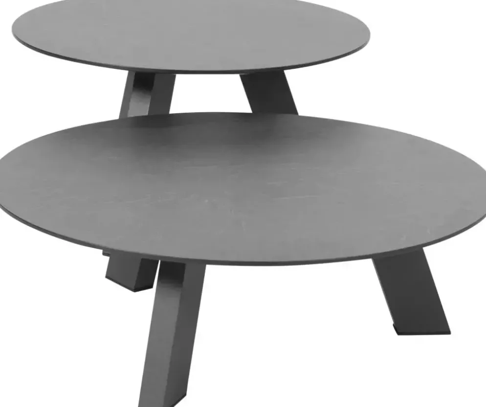 4 Seasons Outdoor lounge tuintafel cosmic hpl slate 78x25cm antraciet