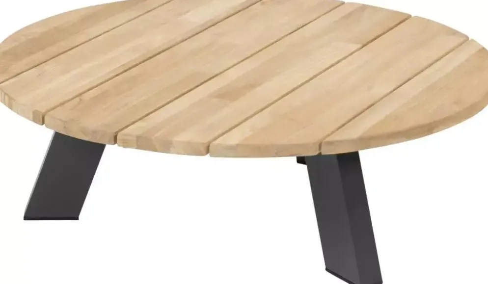 4 Seasons Outdoor lounge tuintafel cosmic teak 78x25cm antraciet
