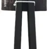 Serveertang 34 cm rvs mat zwart
