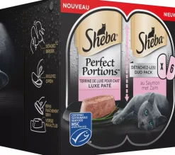 Sheba Perfect Portions luxe paté zalm multipack 6 x 37,5g