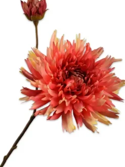 Silk-ka kunsttak chrysant 78cm oranje