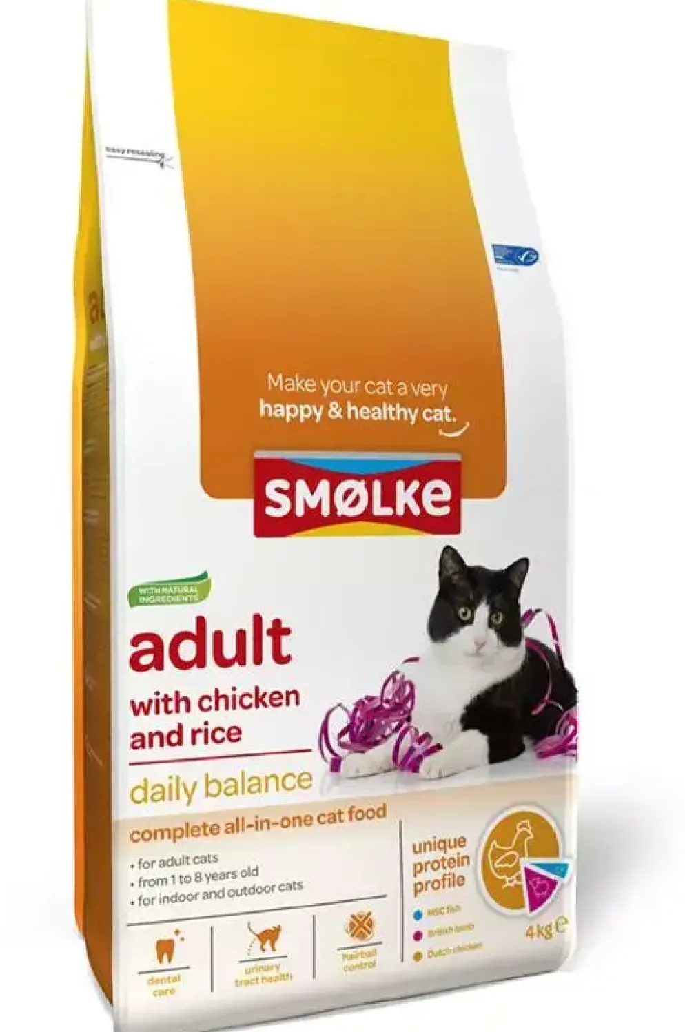 Smolke Adult kattenvoer kip 4kg