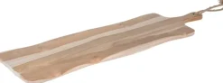 Snijplank teak+handvat 70x20cm