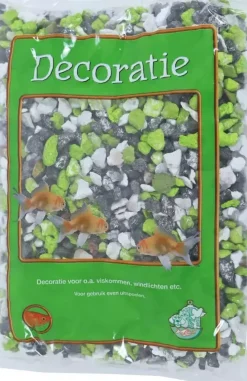 Split mix zwart/wit/groen, zak à 0,9 kg